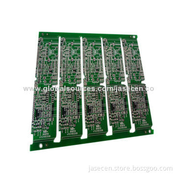 4-layer Immersion Tin, FR4, PCB, with green solder mask